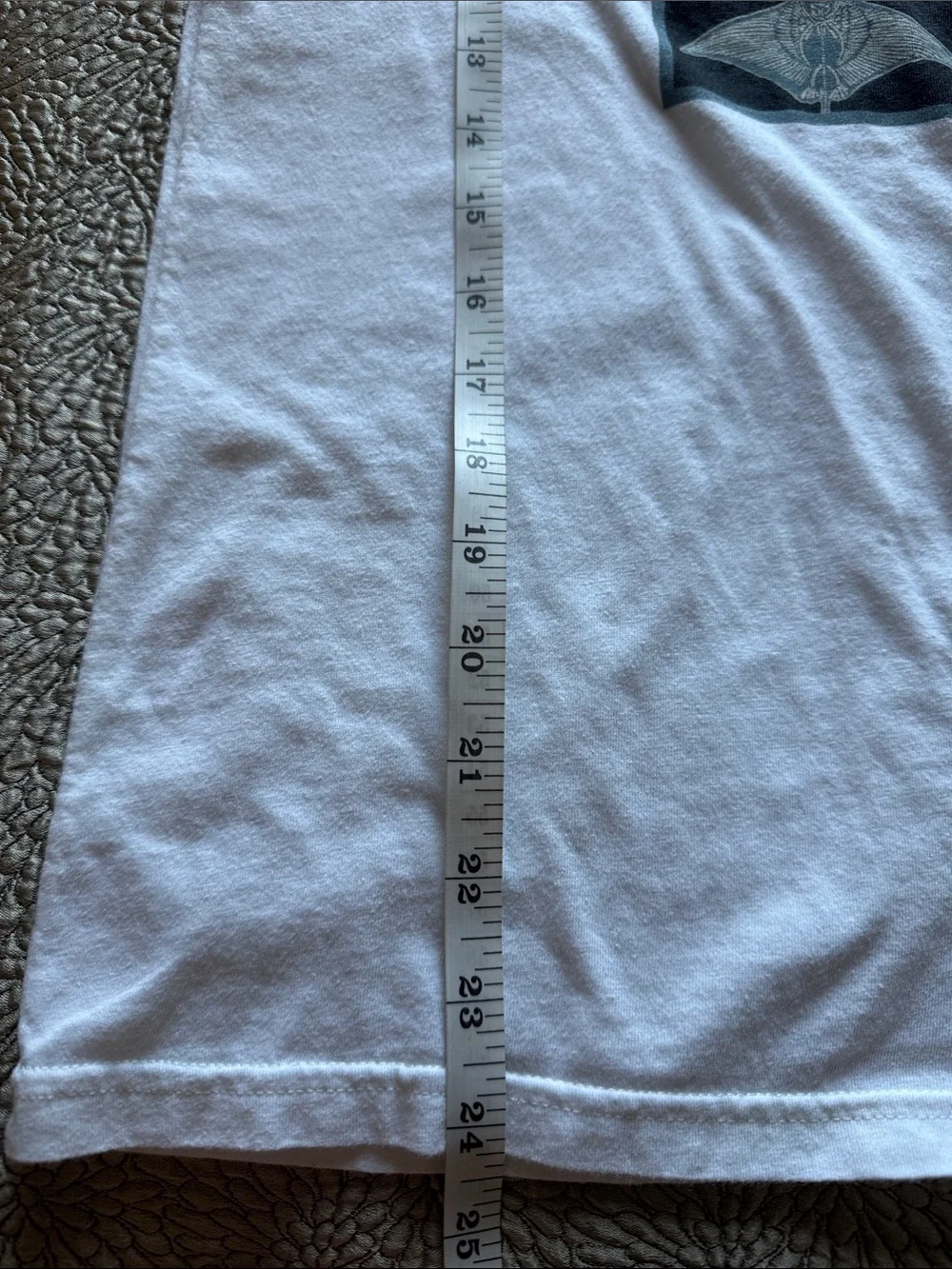 Vans White Tee with Black Ocean Graphic